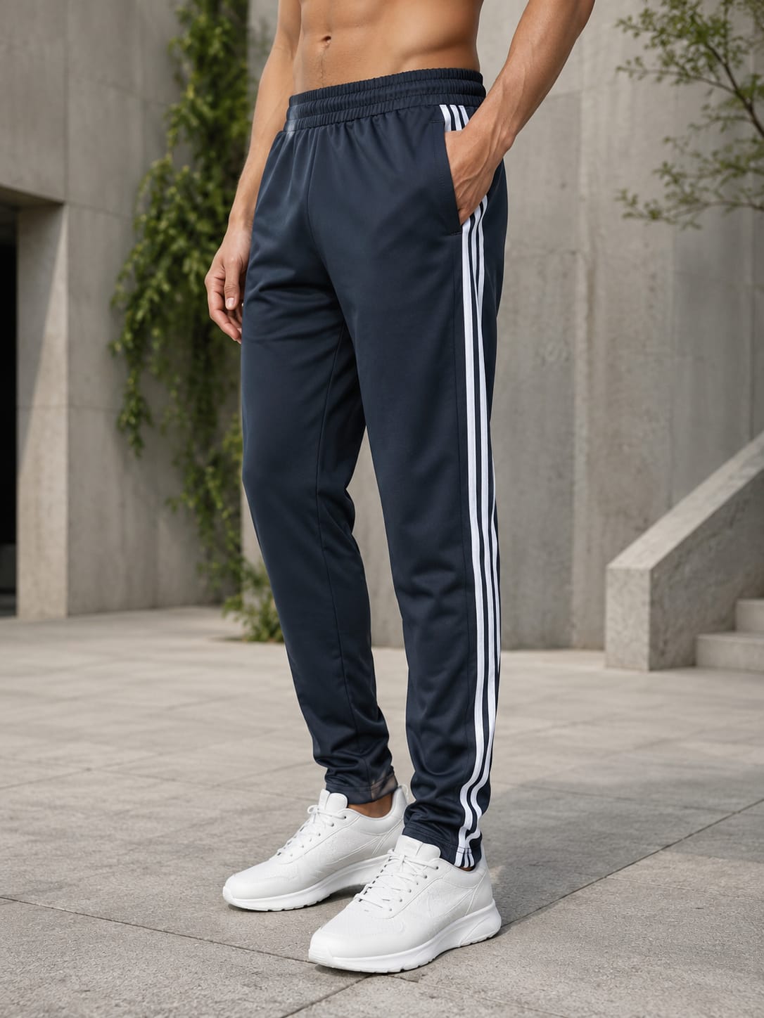 Men's Side Stripe Track Pants
