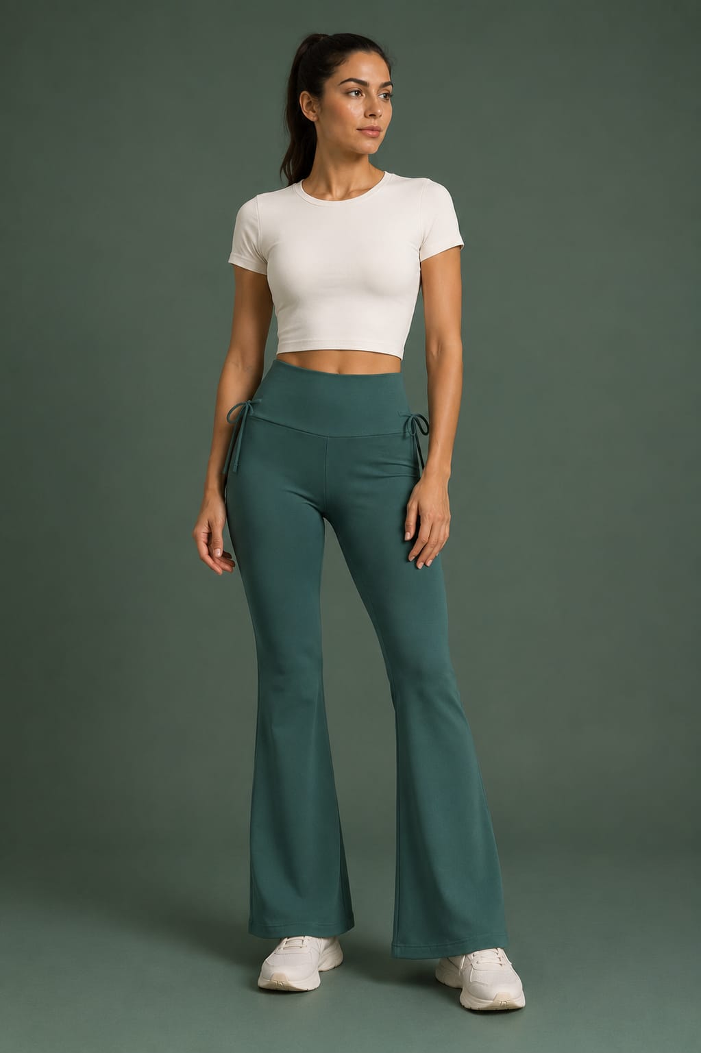 Women's High-Waist Straight Fit Formal Trousers