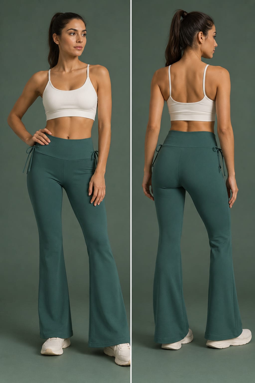 Women's High-Waist Straight Fit Formal Trousers