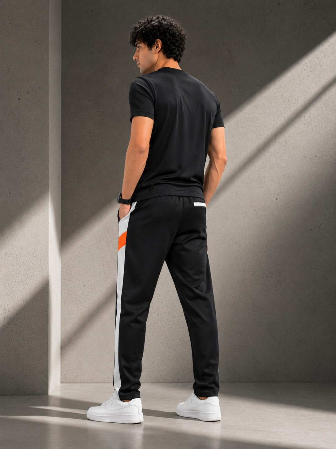 Men's Contrast Panel Track Pants