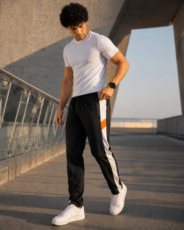 Men's Contrast Panel Track Pants