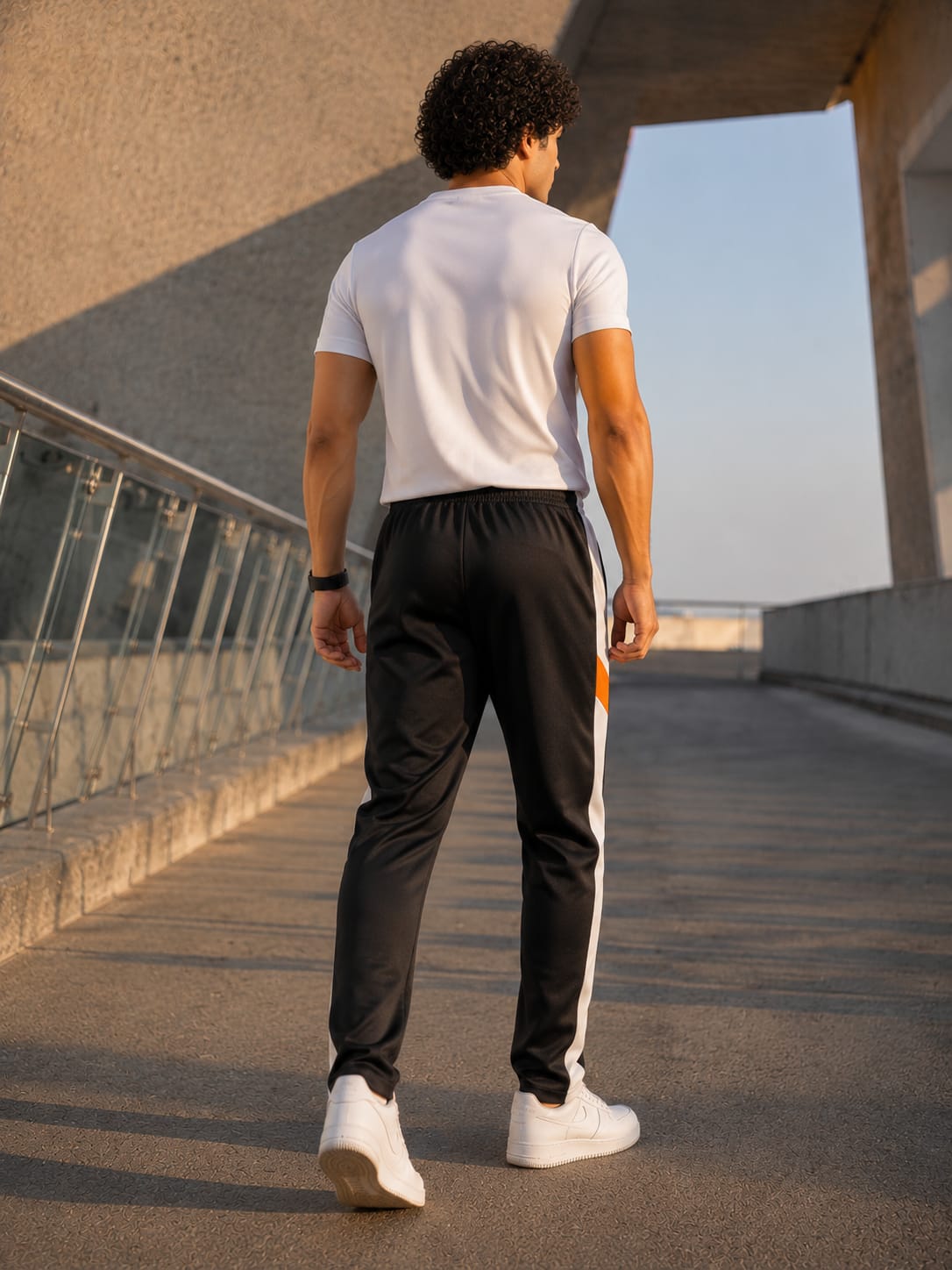 Men's Contrast Panel Track Pants