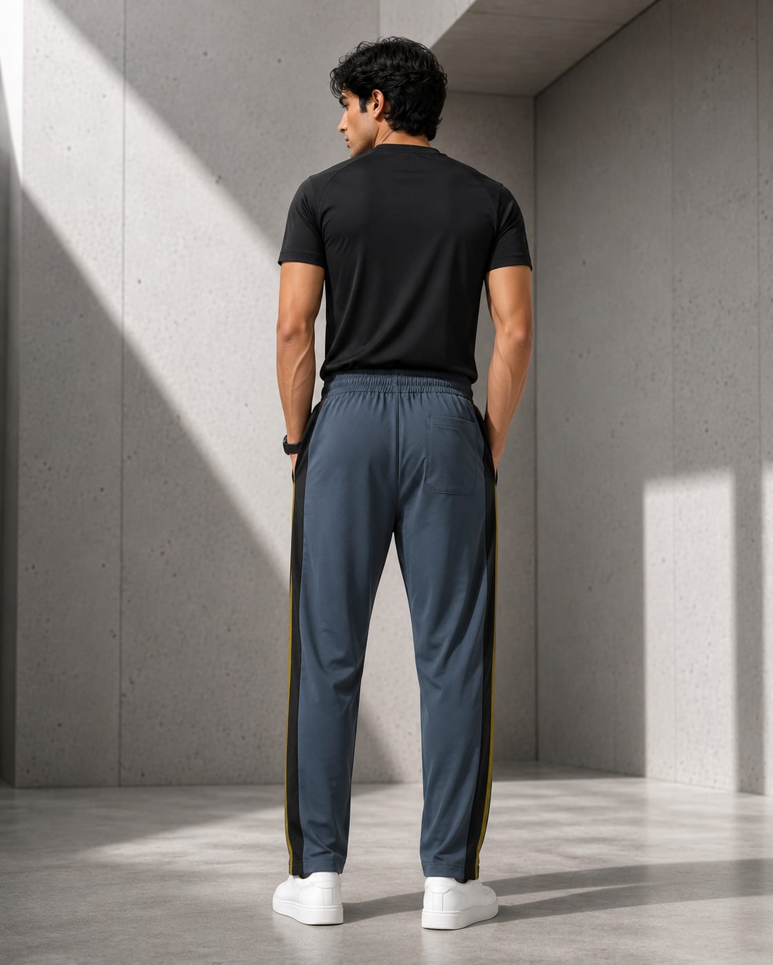 Men's Premium Contrast Side Panel Track Pants