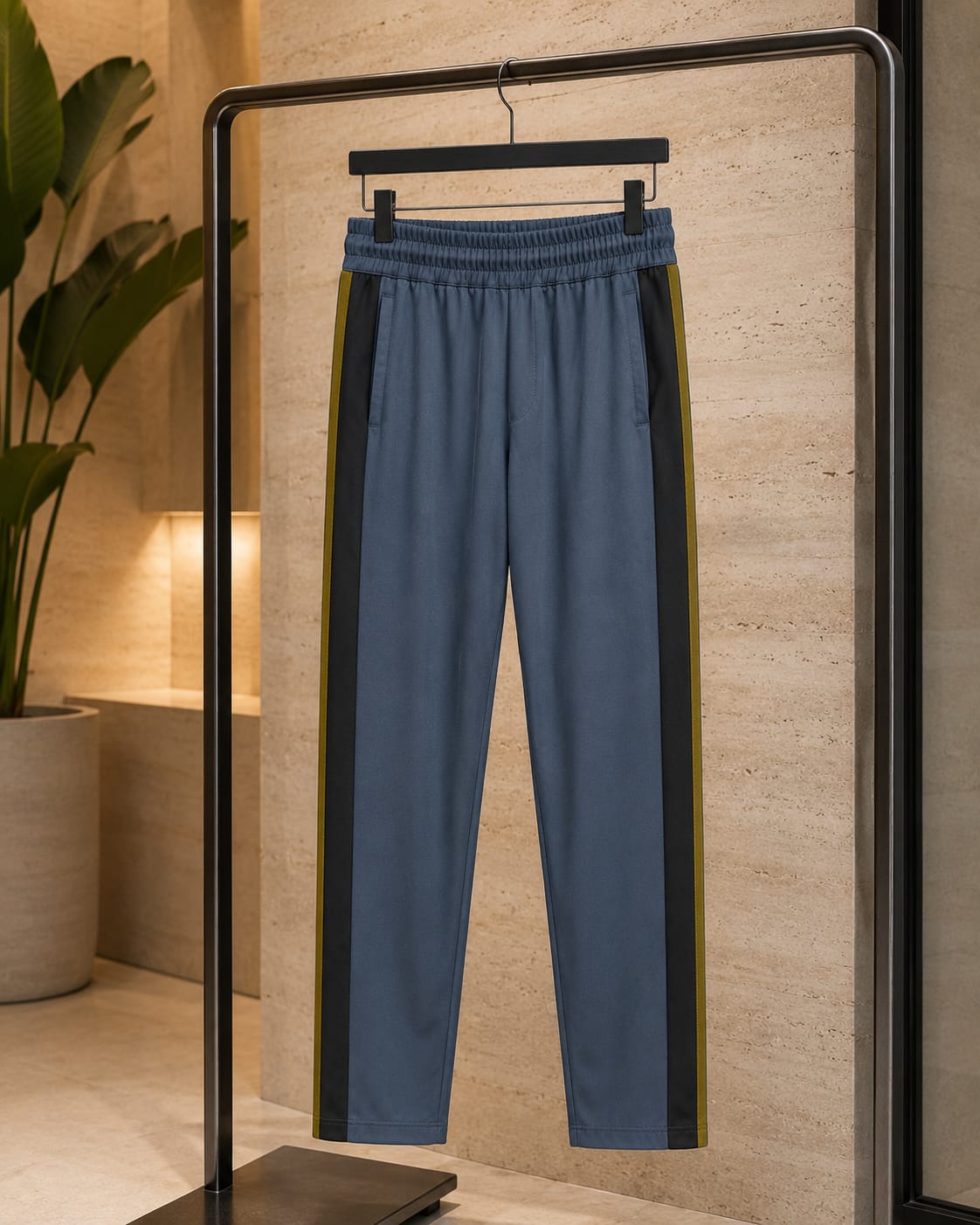 Men's Premium Contrast Side Panel Track Pants